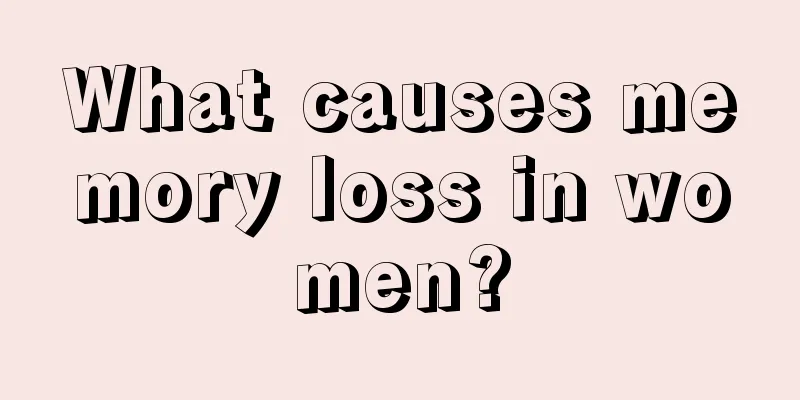 What causes memory loss in women?