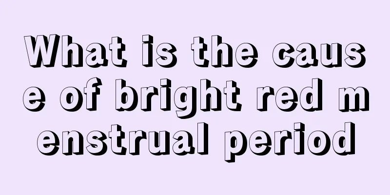 What is the cause of bright red menstrual period