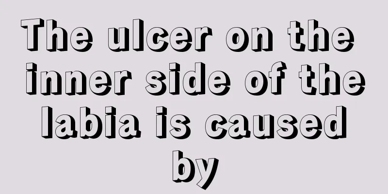 The ulcer on the inner side of the labia is caused by