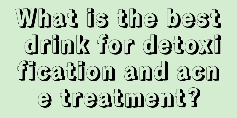 What is the best drink for detoxification and acne treatment?