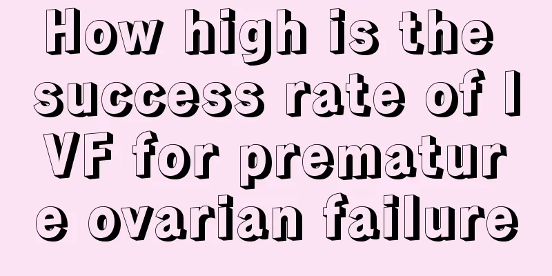 How high is the success rate of IVF for premature ovarian failure