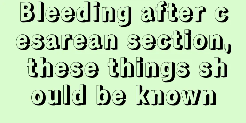 Bleeding after cesarean section, these things should be known