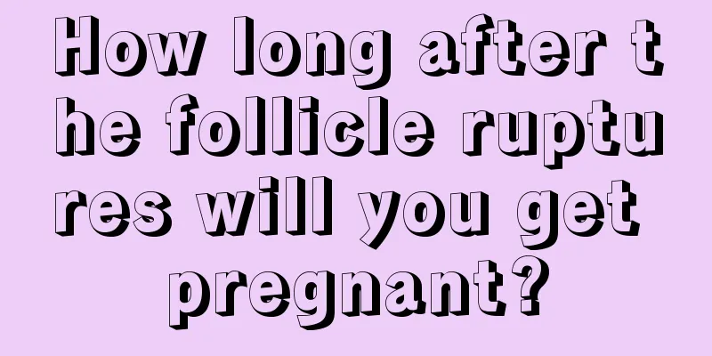 How long after the follicle ruptures will you get pregnant?