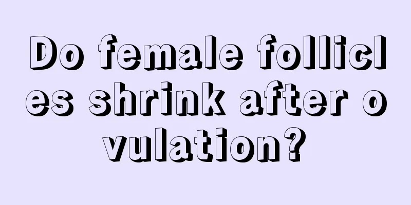 Do female follicles shrink after ovulation?