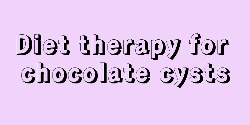 Diet therapy for chocolate cysts