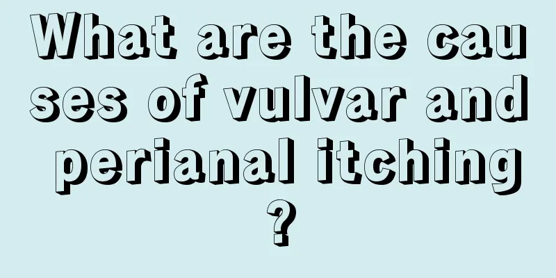 What are the causes of vulvar and perianal itching?