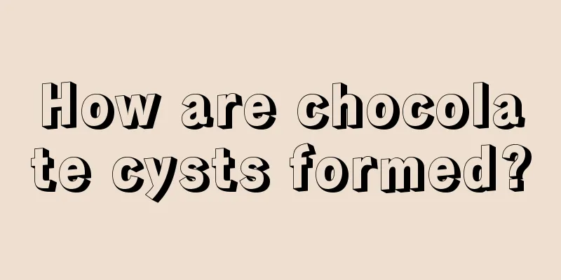 How are chocolate cysts formed?