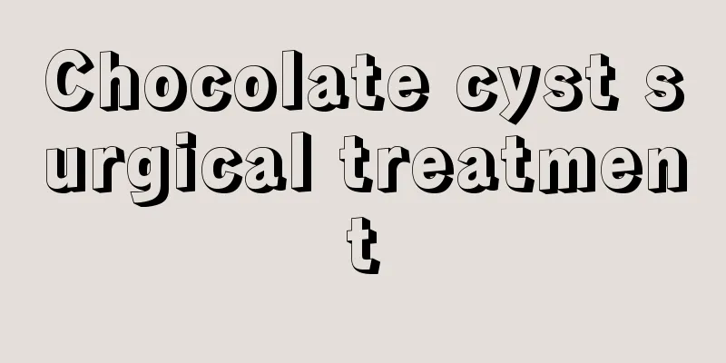 Chocolate cyst surgical treatment