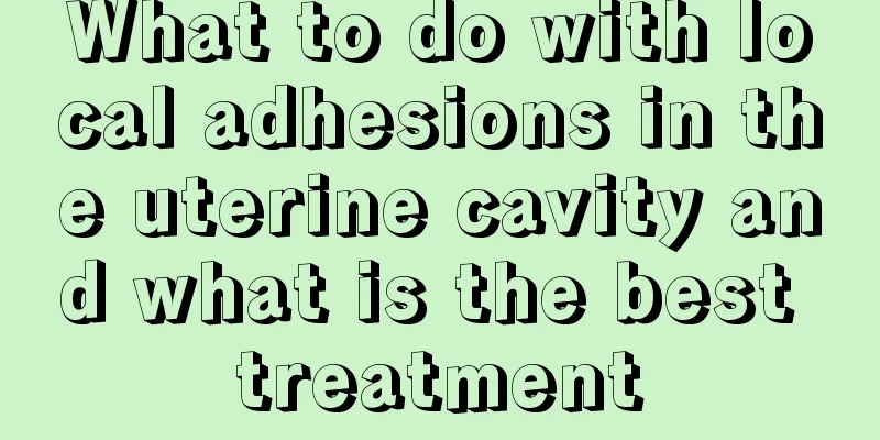 What to do with local adhesions in the uterine cavity and what is the best treatment