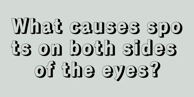 What causes spots on both sides of the eyes?