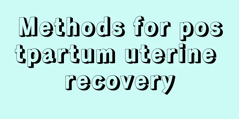 Methods for postpartum uterine recovery