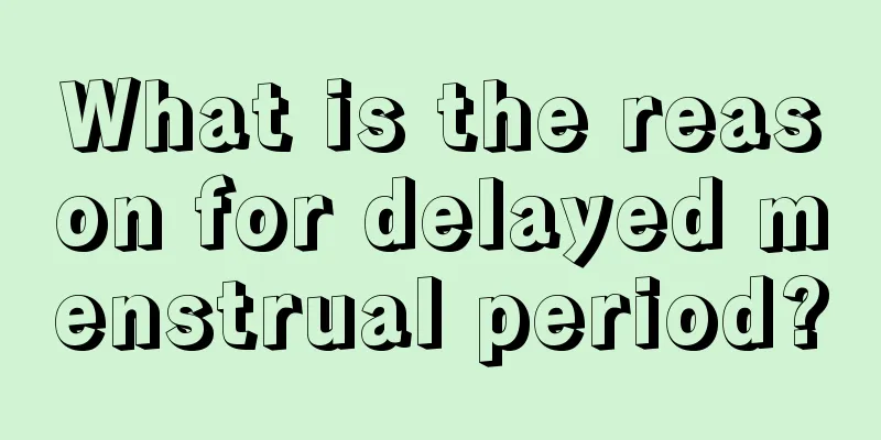 What is the reason for delayed menstrual period?