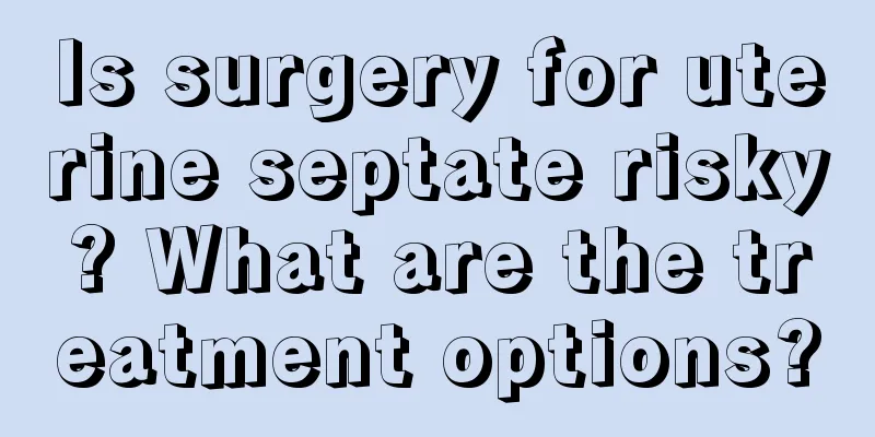 Is surgery for uterine septate risky? What are the treatment options?