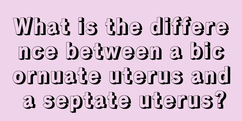 What is the difference between a bicornuate uterus and a septate uterus?