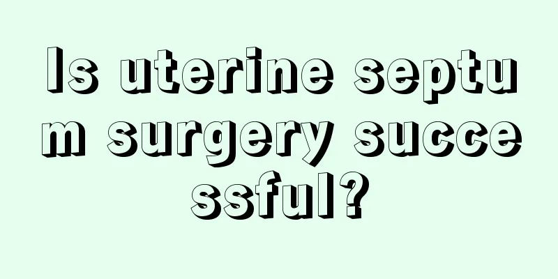 Is uterine septum surgery successful?