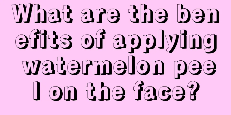 What are the benefits of applying watermelon peel on the face?