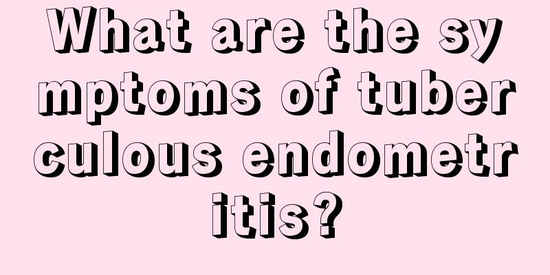 What are the symptoms of tuberculous endometritis?