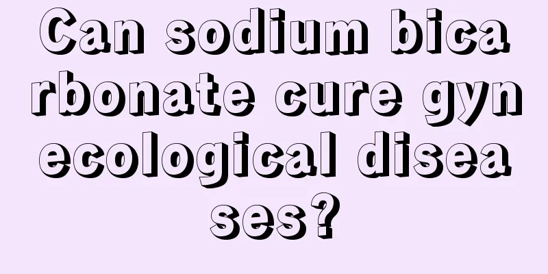 Can sodium bicarbonate cure gynecological diseases?