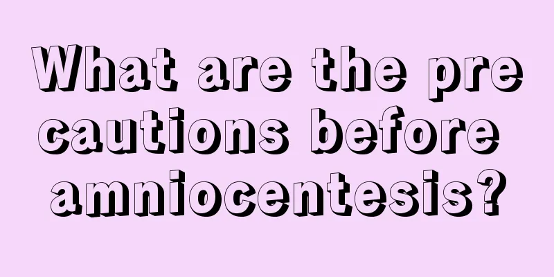 What are the precautions before amniocentesis?