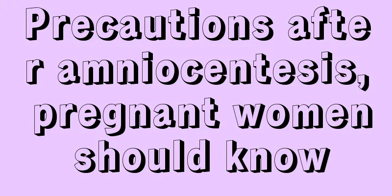 Precautions after amniocentesis, pregnant women should know