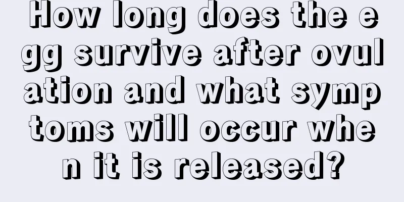 How long does the egg survive after ovulation and what symptoms will occur when it is released?