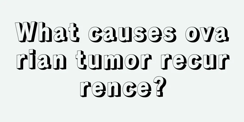 What causes ovarian tumor recurrence?