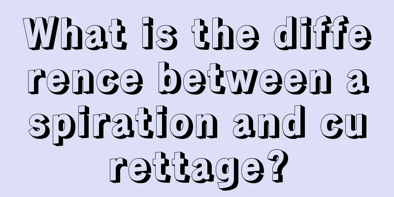 What is the difference between aspiration and curettage?