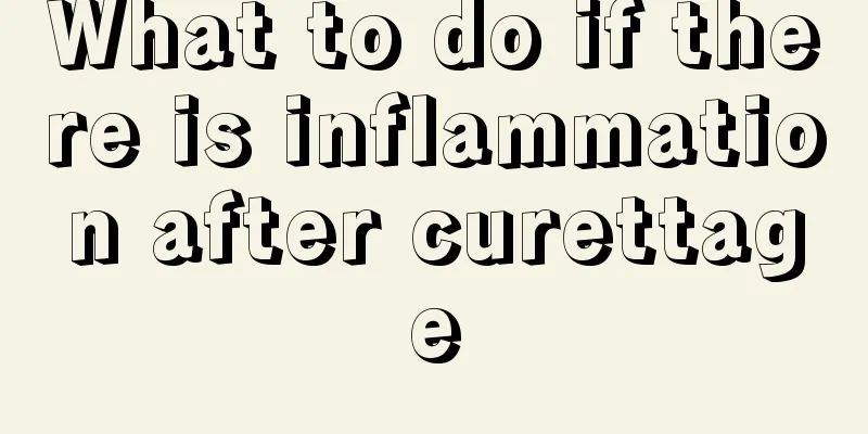 What to do if there is inflammation after curettage