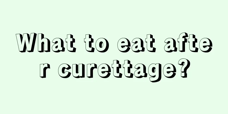 What to eat after curettage?