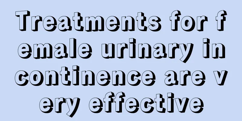 Treatments for female urinary incontinence are very effective