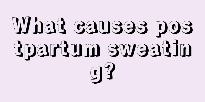 What causes postpartum sweating?