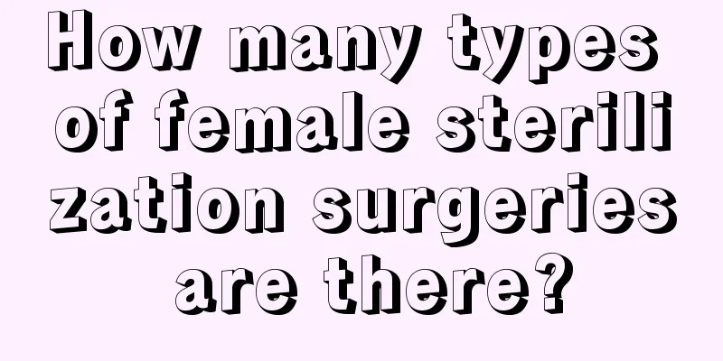 How many types of female sterilization surgeries are there?