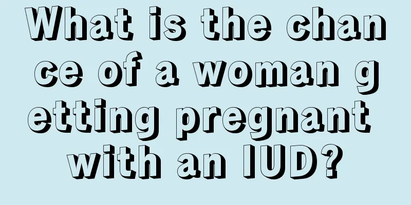 What is the chance of a woman getting pregnant with an IUD?