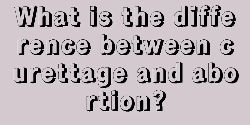 What is the difference between curettage and abortion?