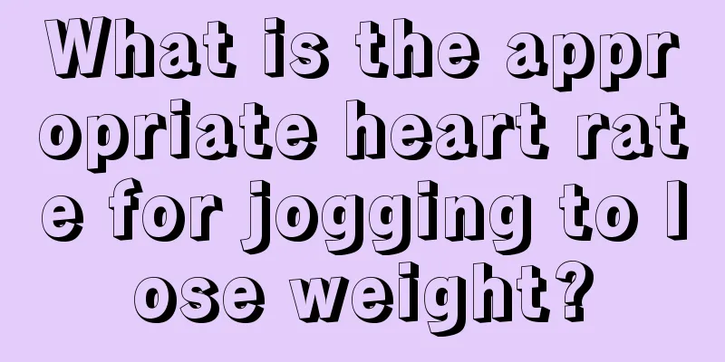 What is the appropriate heart rate for jogging to lose weight?