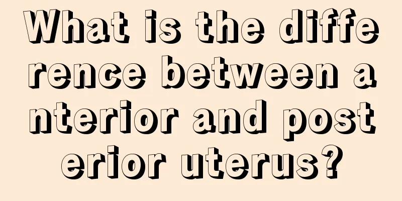 What is the difference between anterior and posterior uterus?