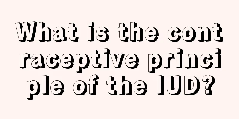 What is the contraceptive principle of the IUD?