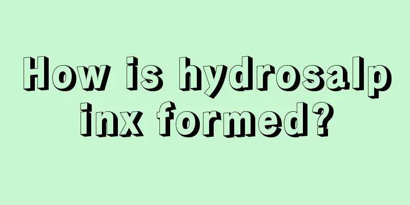 How is hydrosalpinx formed?