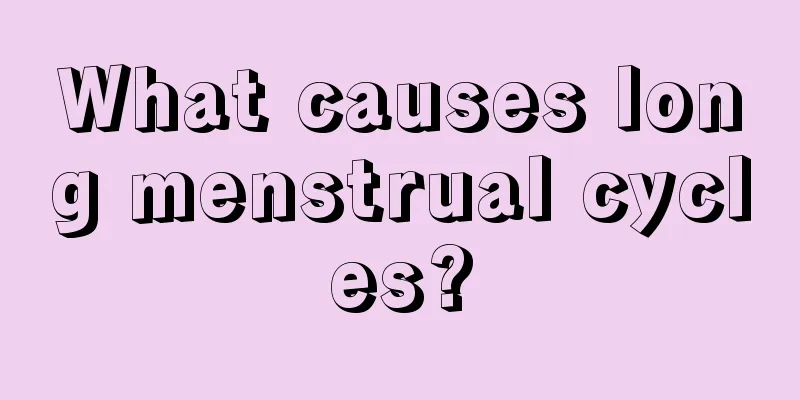 What causes long menstrual cycles?