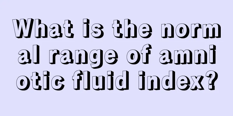 What is the normal range of amniotic fluid index?