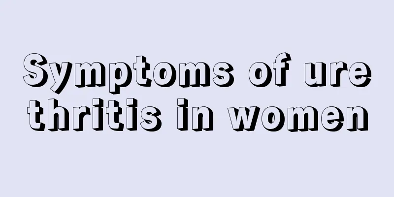 Symptoms of urethritis in women