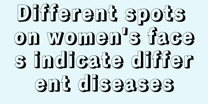 Different spots on women's faces indicate different diseases