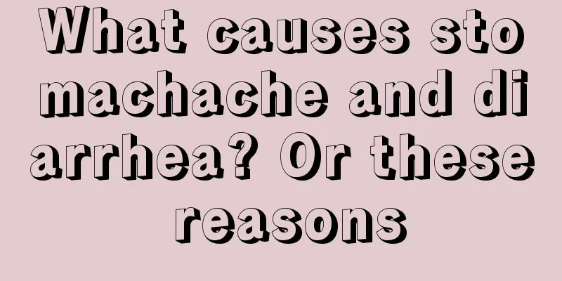 What causes stomachache and diarrhea? Or these reasons