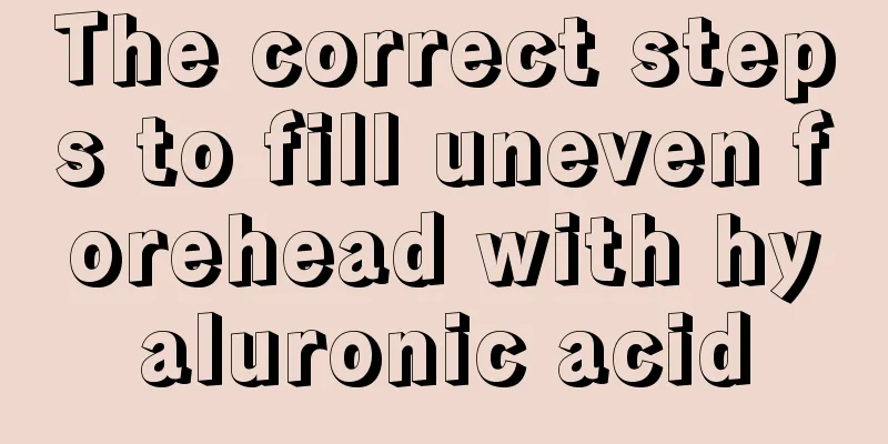 The correct steps to fill uneven forehead with hyaluronic acid