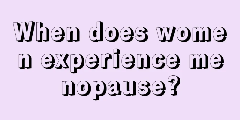 When does women experience menopause?