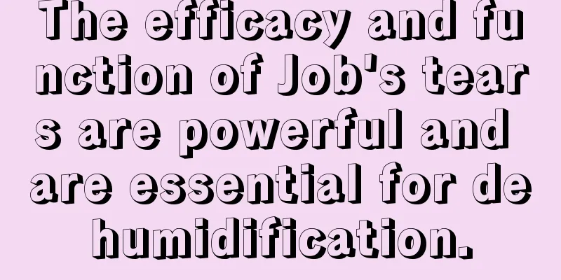 The efficacy and function of Job's tears are powerful and are essential for dehumidification.