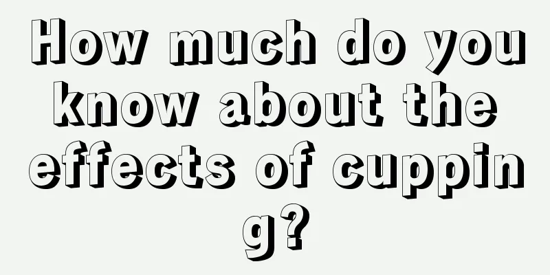 How much do you know about the effects of cupping?