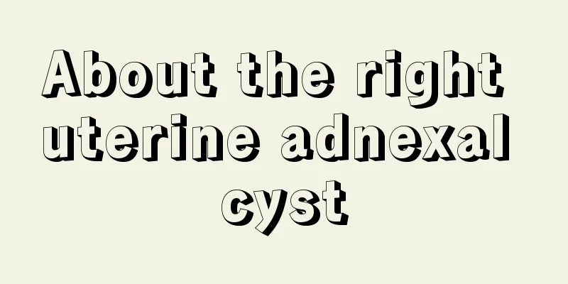 About the right uterine adnexal cyst