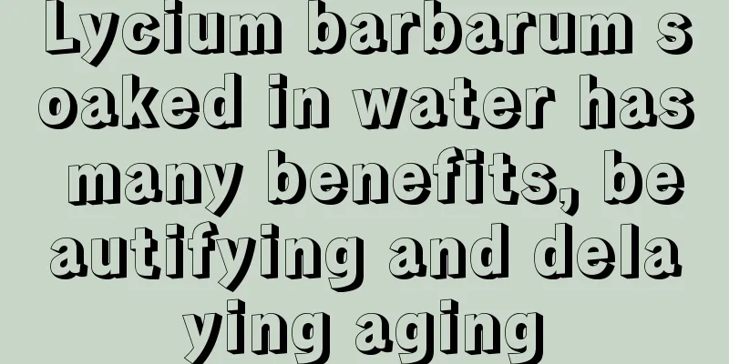 Lycium barbarum soaked in water has many benefits, beautifying and delaying aging