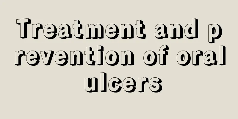 Treatment and prevention of oral ulcers